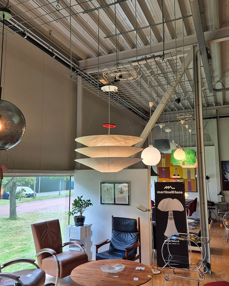 WOMO-WM2775 Tiered Cone Rice Paper Pendant Light