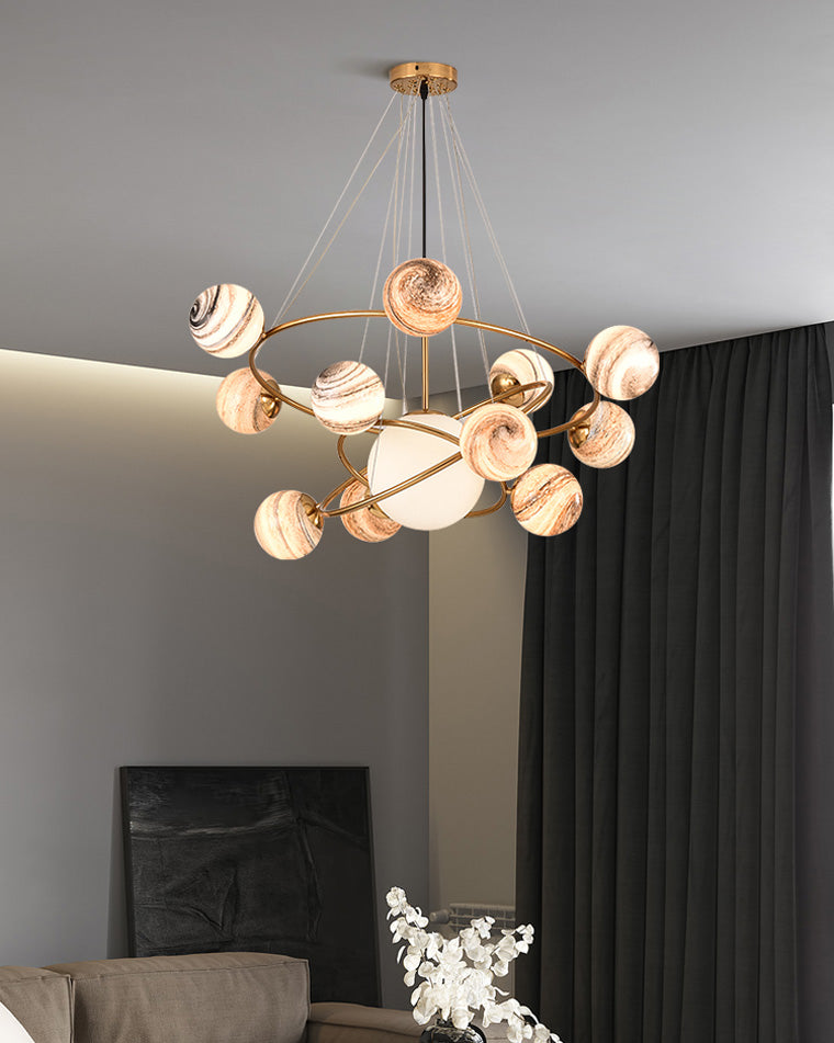 Lustre en verre WOMO Planet-WM2385