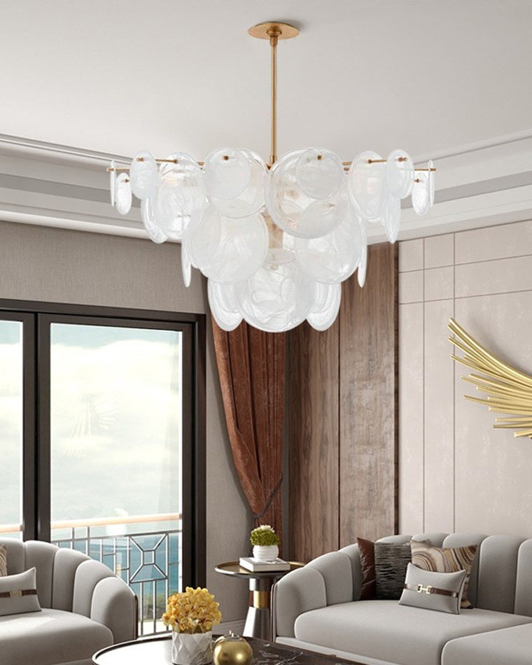 WOMO Lustre Feuille en Verre Art Deco-WM2477