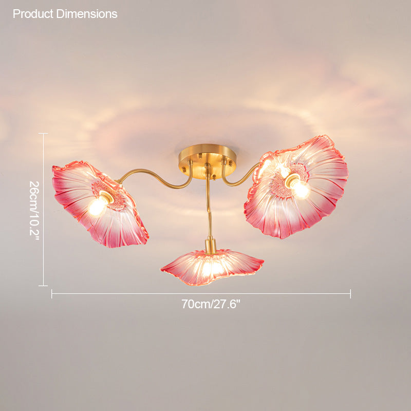 WOMO Lotus Leaf Flower Ceiling Light-WM1026
