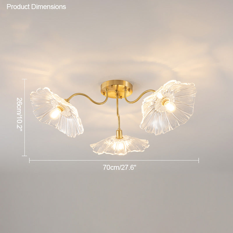 WOMO Lotus Leaf Flower Ceiling Light-WM1026
