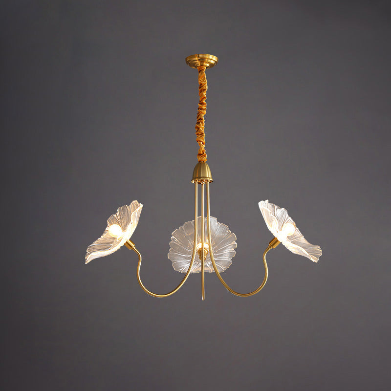 WOMO Lustre Multiple Fleur Verre-WM2025