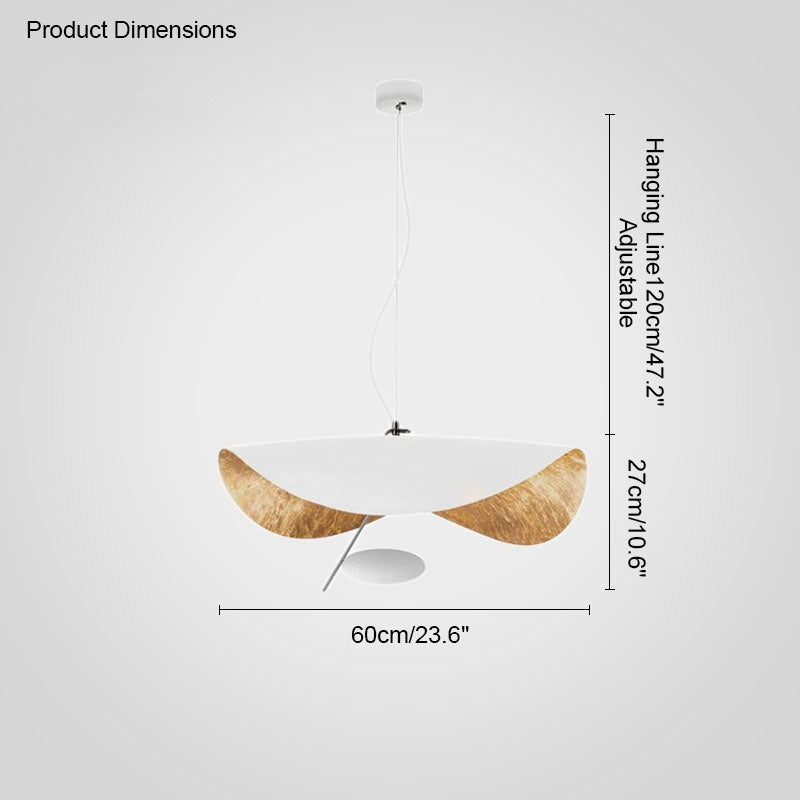 WOMO Suspension Feuille Metal Art Déco-WM2088