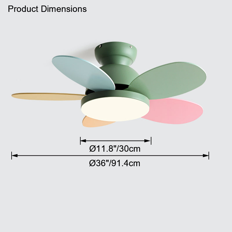 WOMO Ventilateur de plafond Multicolore-WM5004