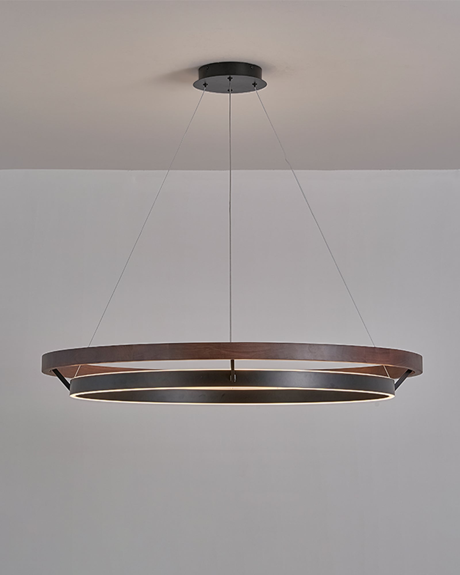 WOMO Wooden LED Ring Chandelier-WM2492