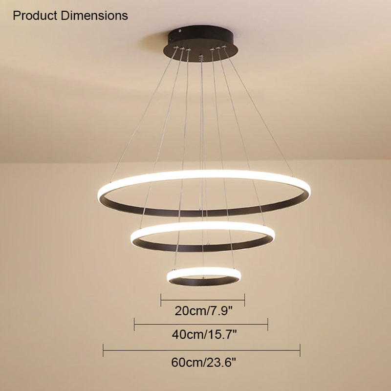 WOMO Lustre Multiple Cercle Led-WM2006