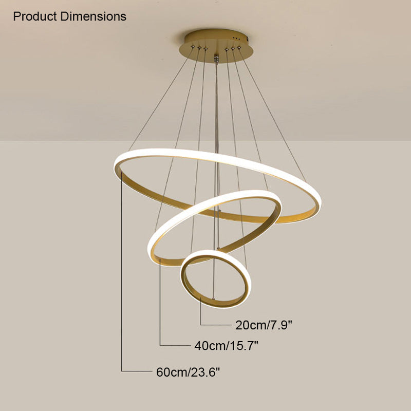 WOMO Lustre Multiple Cercle Led-WM2006