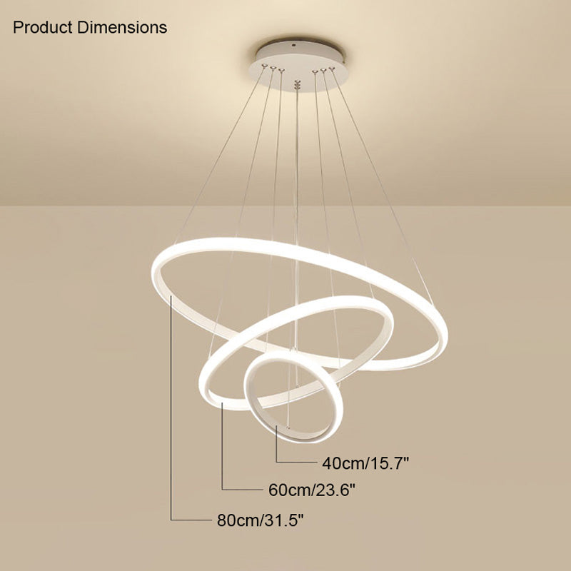 WOMO Lustre Multiple Cercle Led-WM2006