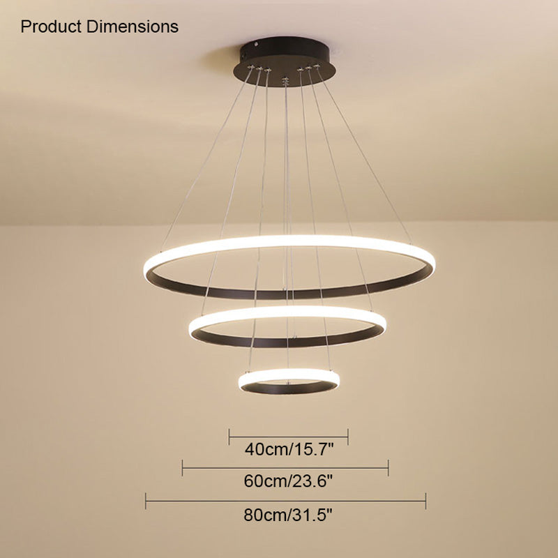 WOMO Lustre Multiple Cercle Led-WM2006