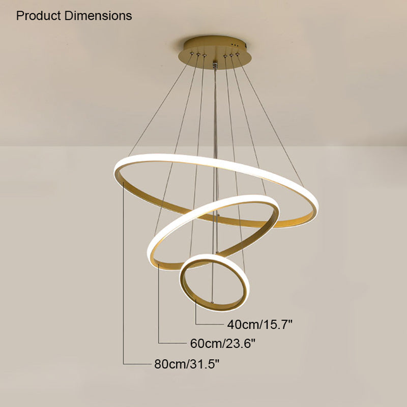 WOMO Lustre Multiple Cercle Led-WM2006