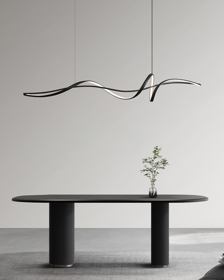 WOMO Suspension Lineaire Vague Led Minimaliste-WM2299