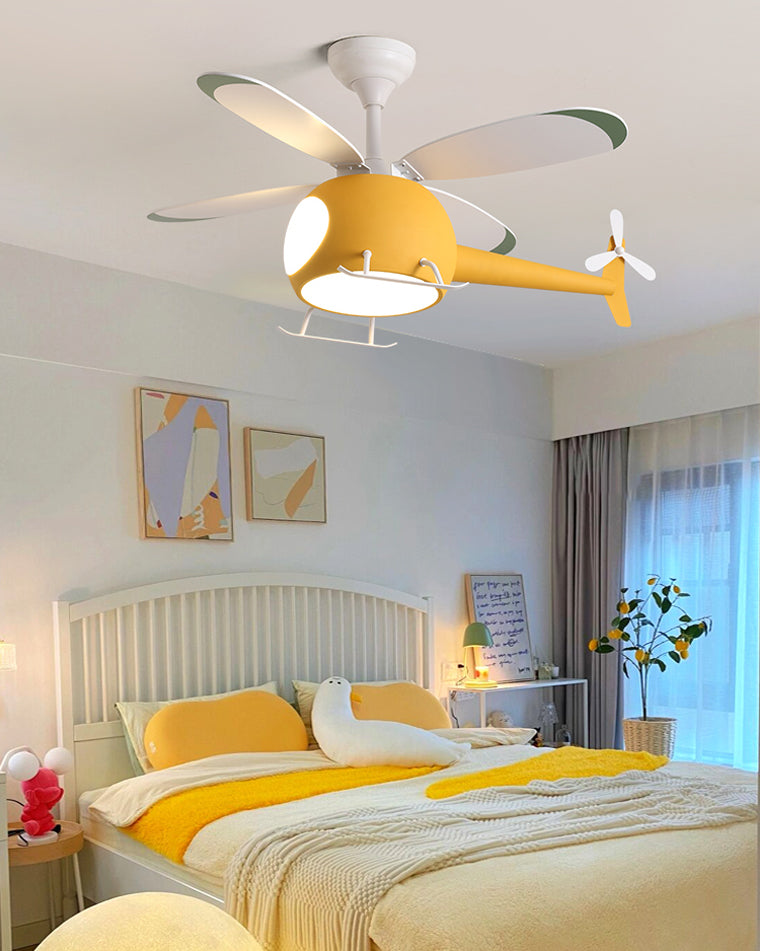 WOMO Ventilateur de plafond pour enfant Avion-WM5007