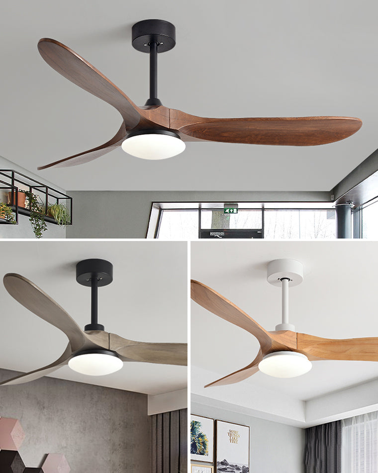 WOMO Ventilateur de plafond 3 Pales Bois-WM5008