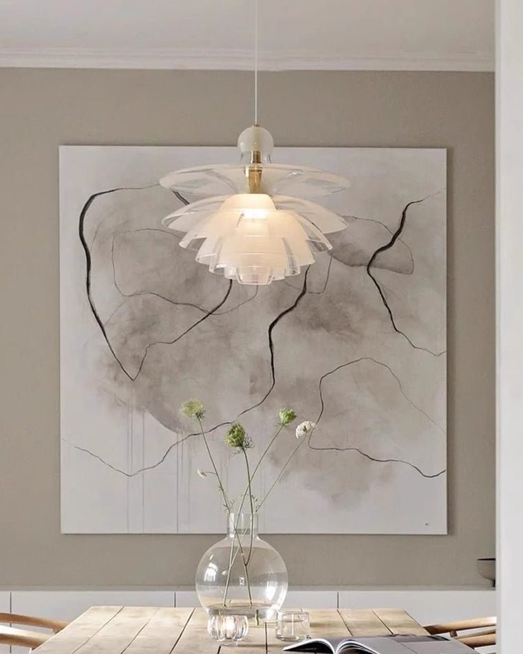 WOMO Suspension Fleur Transparent Scandinave -WM2325