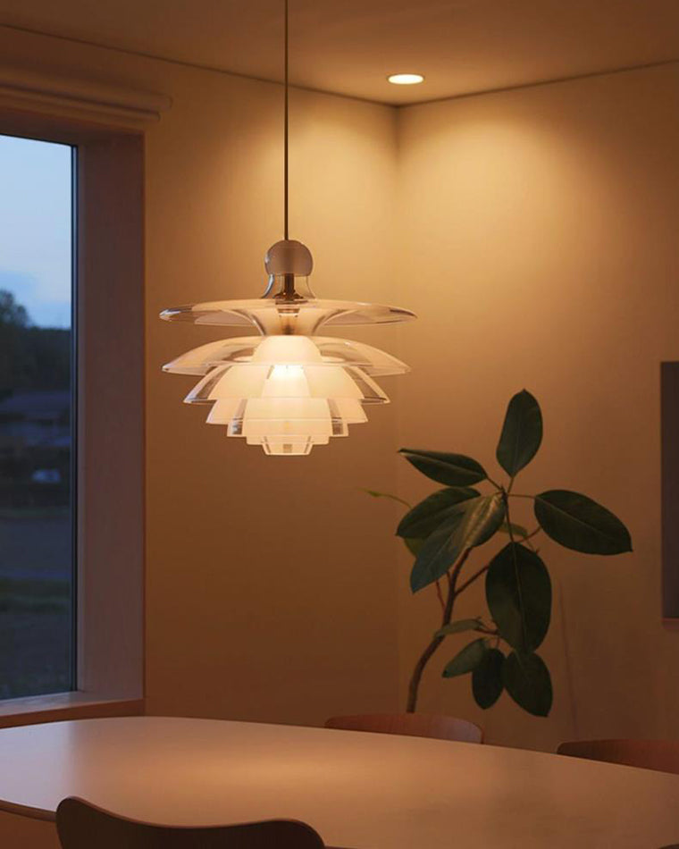 WOMO Suspension Fleur Transparent Scandinave -WM2325