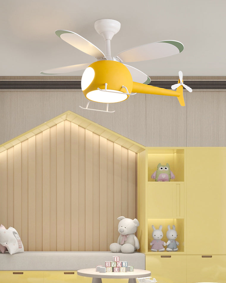 WOMO Ventilateur de plafond pour enfant Avion-WM5007