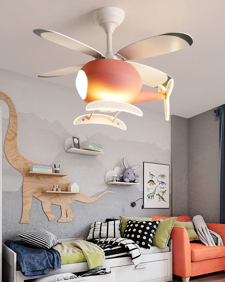 WOMO Ventilateur de plafond pour enfant Avion-WM5007