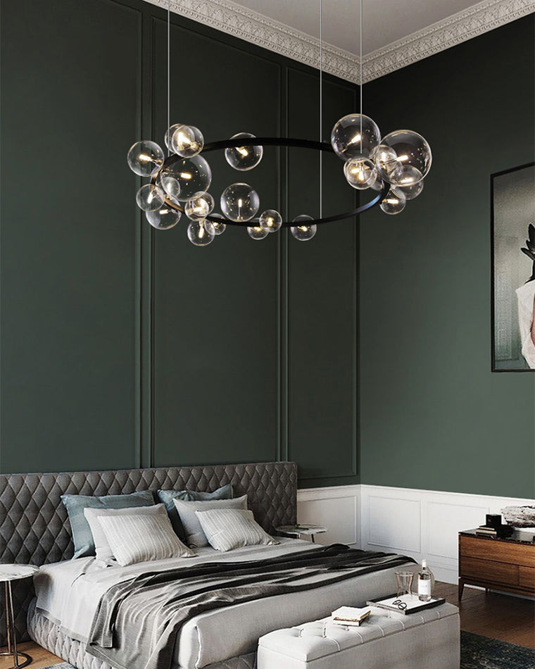 WOMO Lustre Cercle Bulles de Verre-WM2292