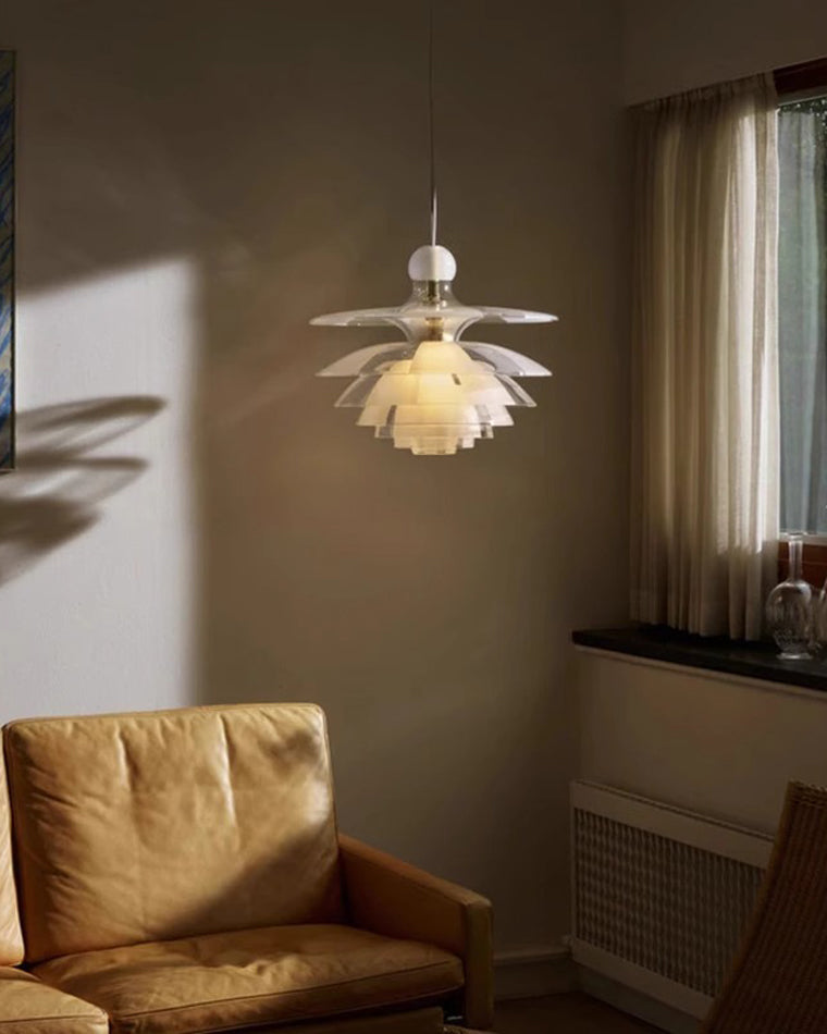 WOMO Suspension Fleur Transparent Scandinave -WM2325