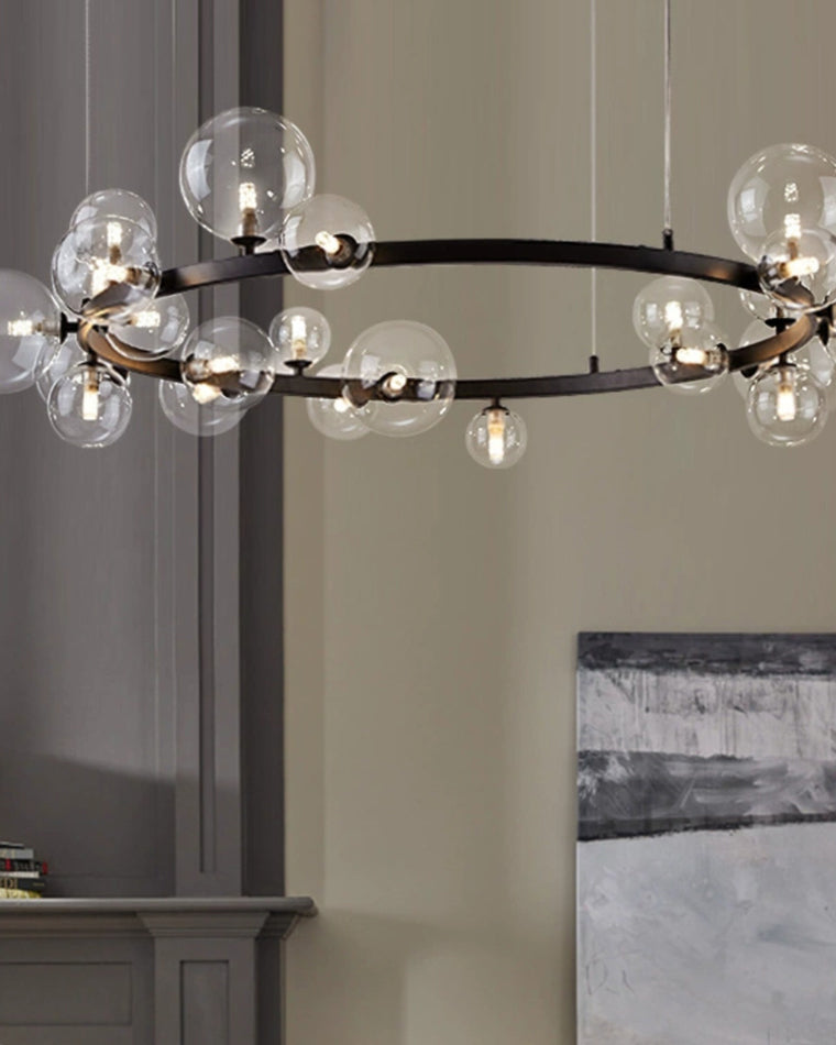 WOMO Lustre Cercle Bulles de Verre-WM2292