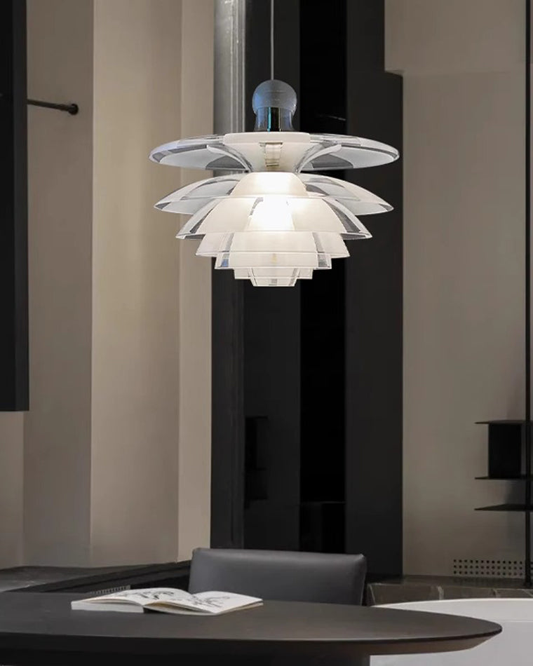 WOMO Suspension Fleur Transparent Scandinave -WM2325
