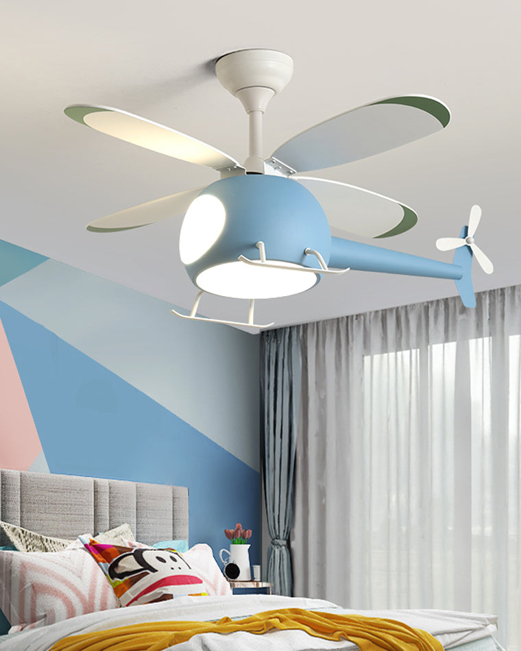 WOMO Ventilateur de plafond pour enfant Avion-WM5007