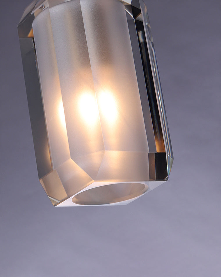 Suspension rectangulaire en cristal WOMO-WM2682