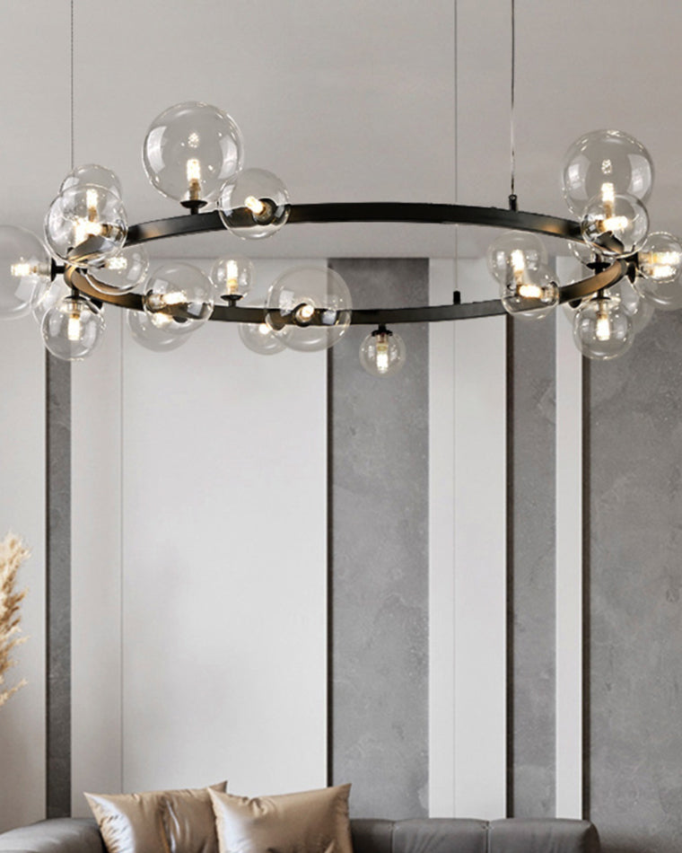 WOMO Lustre Cercle Bulles de Verre-WM2292