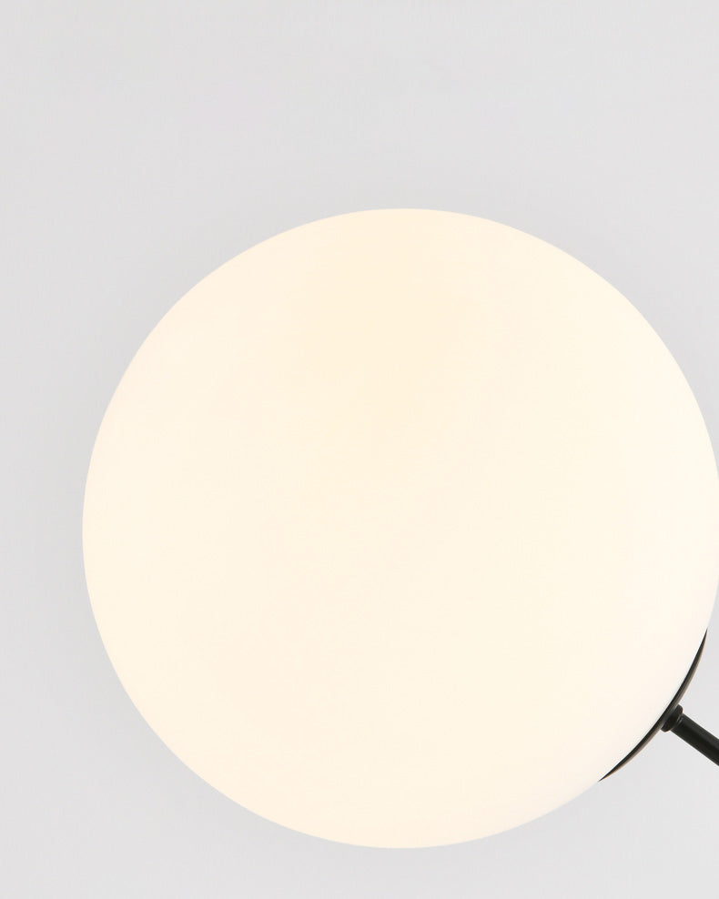 WOMO Lampe sur Pied Bras Articulé Globe Verre - WM7129
