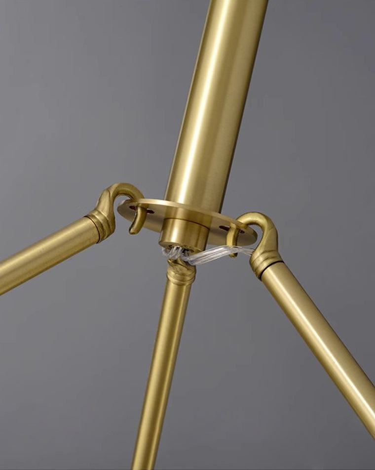 WOMO Lustre Rond Albâtre Doré Décorative-WM2392a