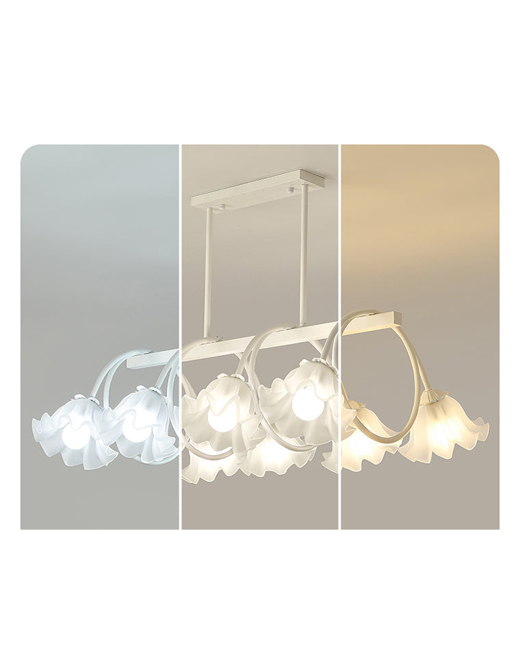 WOMO Lustre Lineaire Multiple Fleur Verre-WM2283