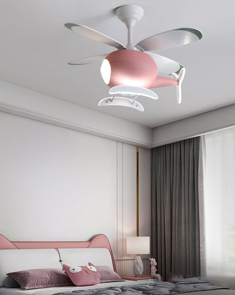 WOMO Ventilateur de plafond pour enfant Avion-WM5007