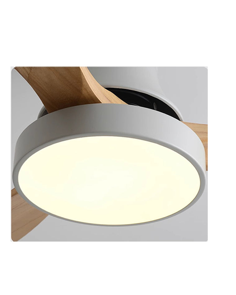 WOMO 3 Wood Blade Hugger Lampe de ventilateur de plafond-WM5120