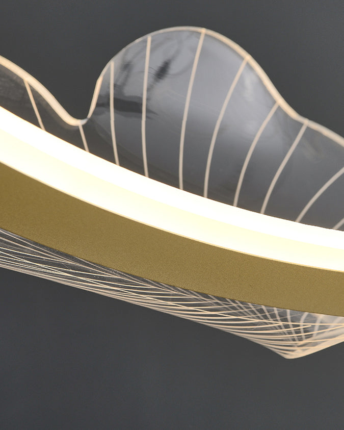 WOMO Suspension Feuille Transparent Chic Design- WM2000