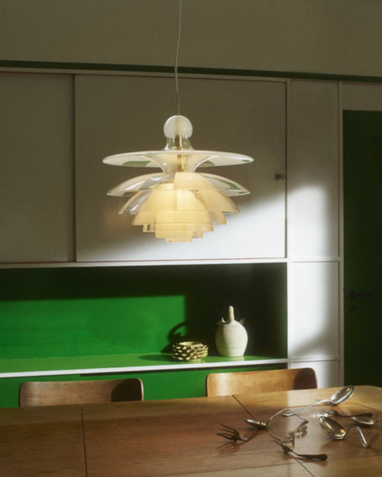 WOMO Suspension Fleur Transparent Scandinave -WM2325