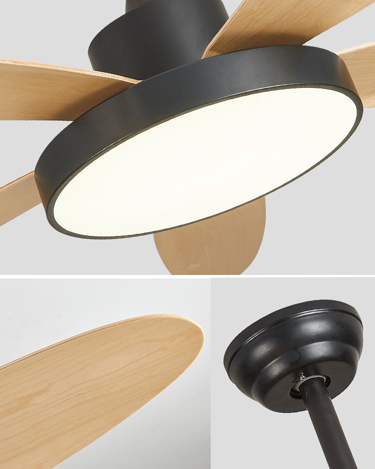 Lampe de ventilateur de plafond moderne WOMO 5 pales-WM5131