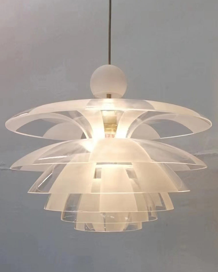 WOMO Suspension Fleur Transparent Scandinave -WM2325
