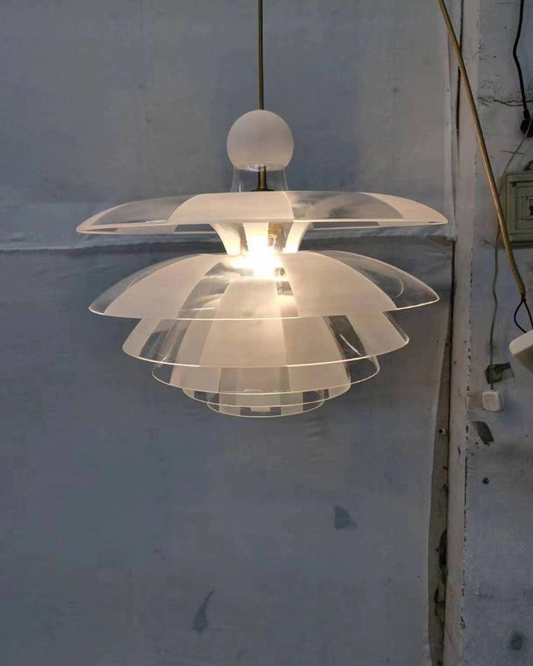 WOMO Suspension Fleur Transparent Scandinave -WM2325