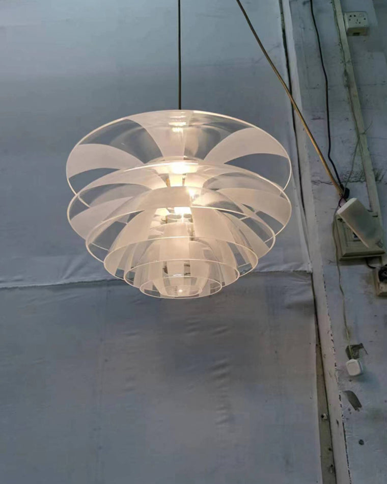 WOMO Suspension Fleur Transparent Scandinave -WM2325