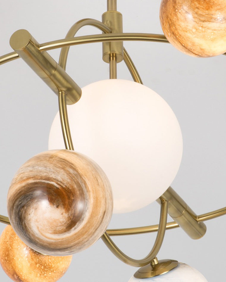 Lustre en verre WOMO Planet-WM2385