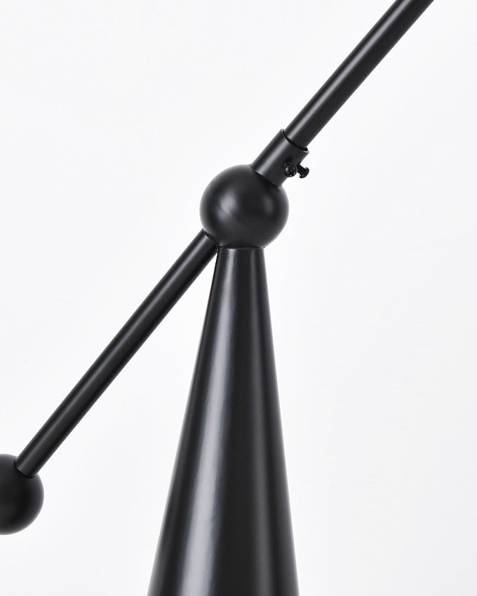 WOMO Lampe sur Pied Bras Articulé Globe Verre - WM7129