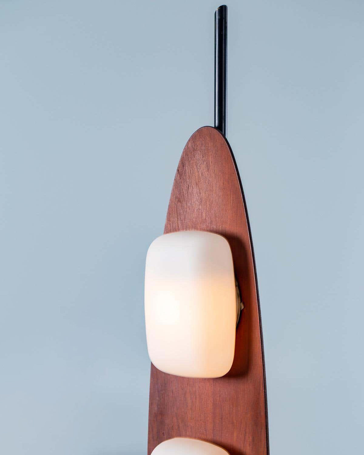 WOMO Lampe sur Pied Bois Ovale Moderne - WM7080