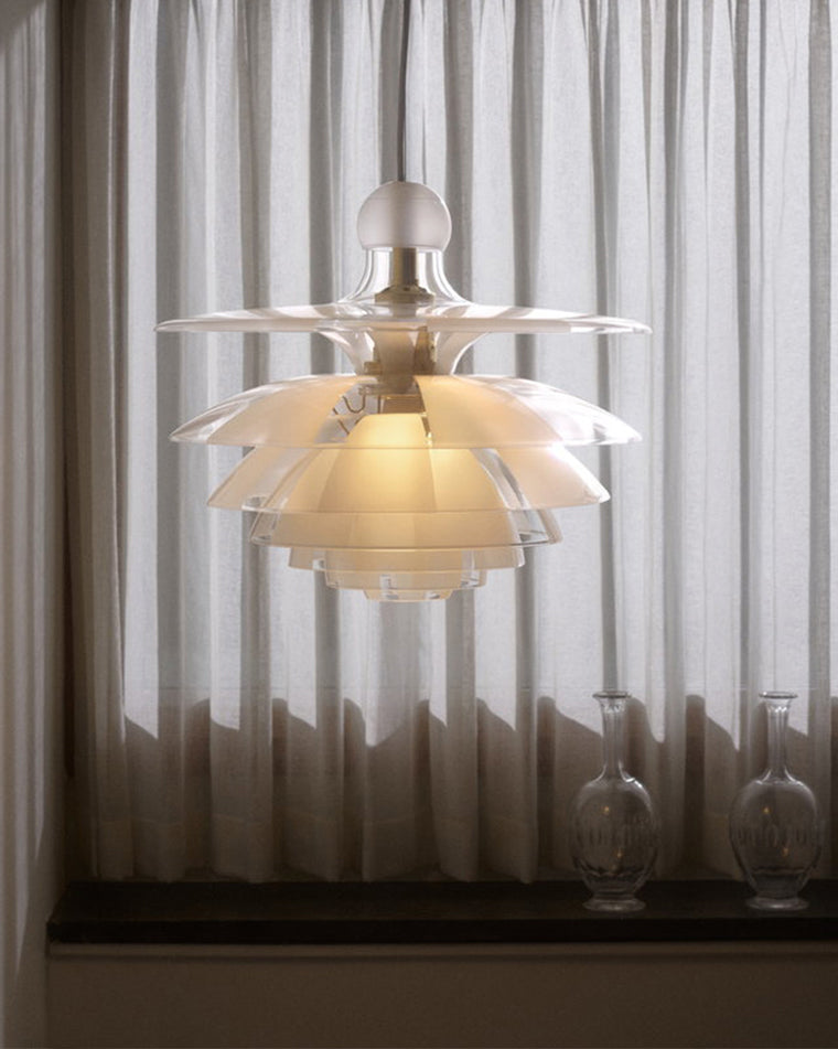WOMO Suspension Fleur Transparent Scandinave -WM2325