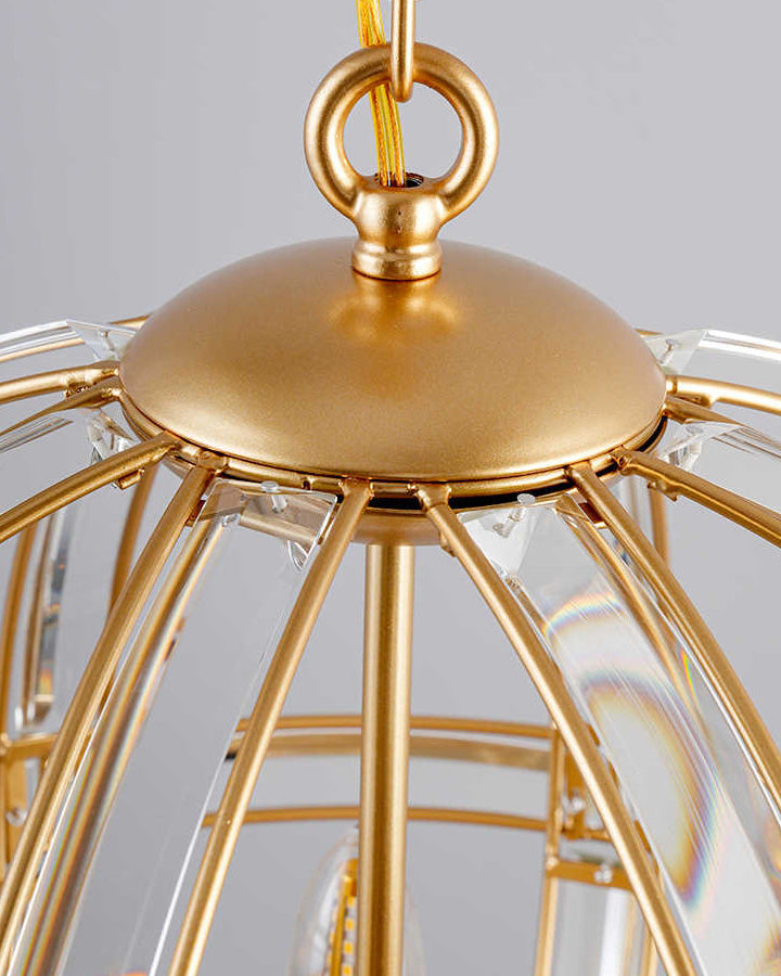 Lustre WOMO Cage Crystal Orb-WM2595