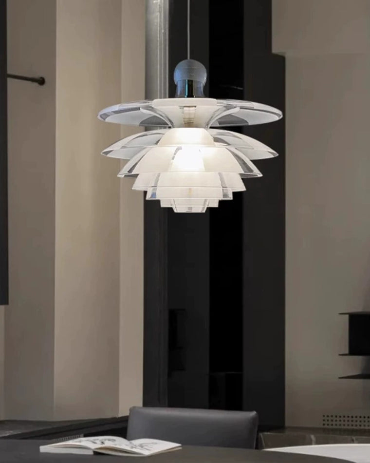 WOMO Suspension Fleur Transparent Scandinave -WM2325