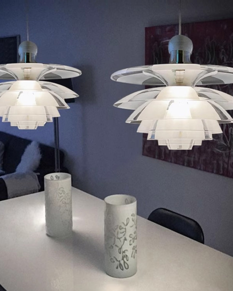 WOMO Suspension Fleur Transparent Scandinave -WM2325