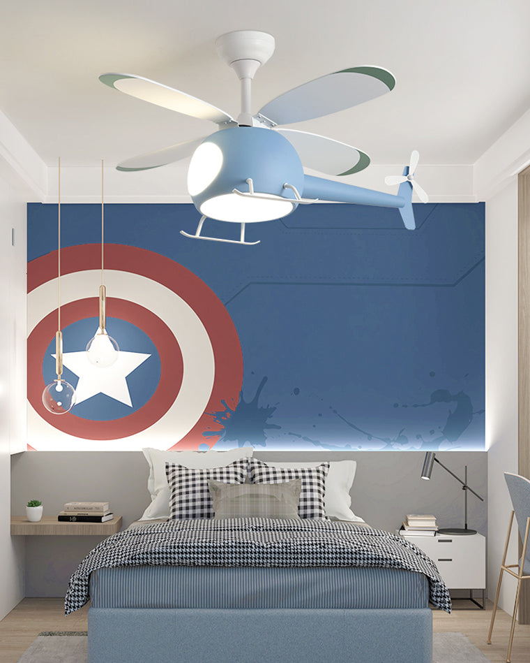 WOMO Ventilateur de plafond pour enfant Avion-WM5007