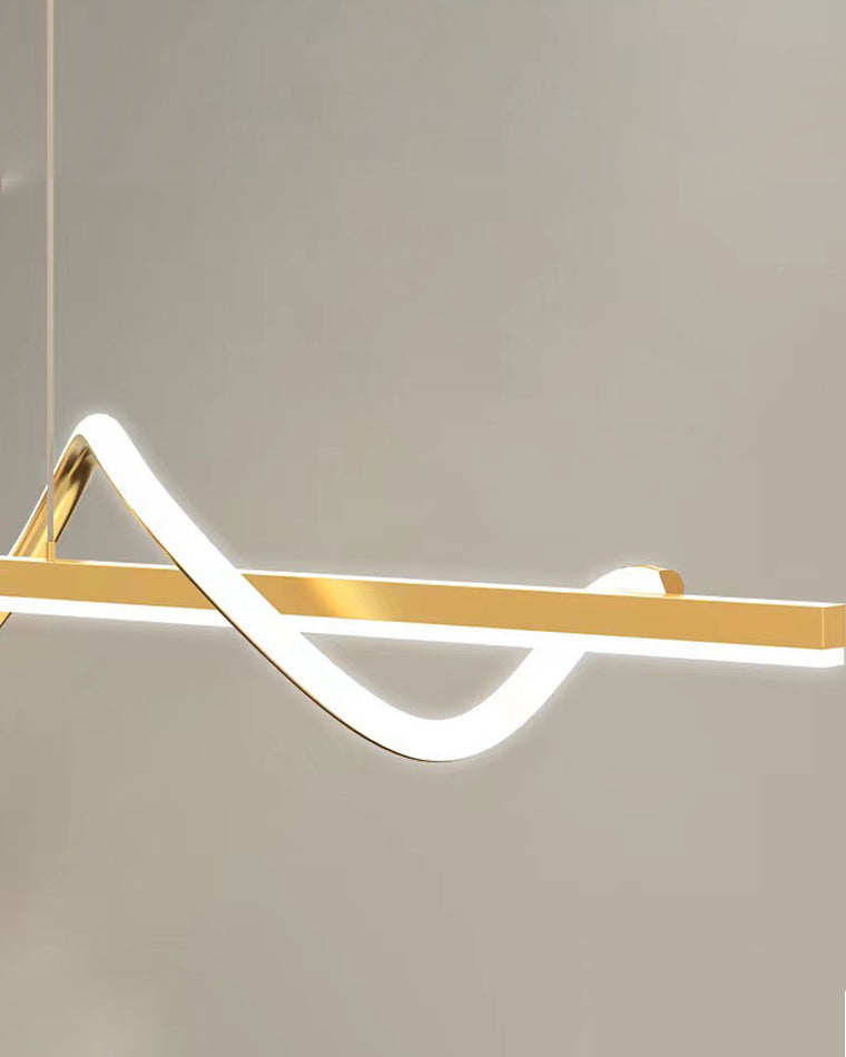 WOMO Lustre Lineaire Doré Salle à Manger-WM2723
