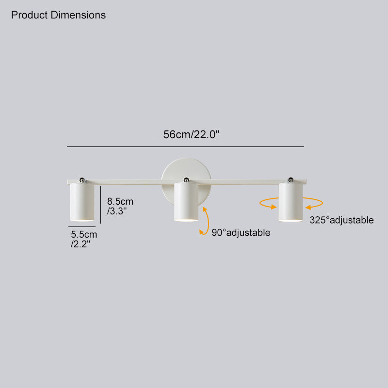 WOMO Appliques Murale de Salle de Bain à 3 Lumières pour Miroir - WM6039