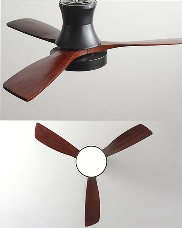 WOMO 3 Wood Blade Hugger Lampe de ventilateur de plafond-WM5120